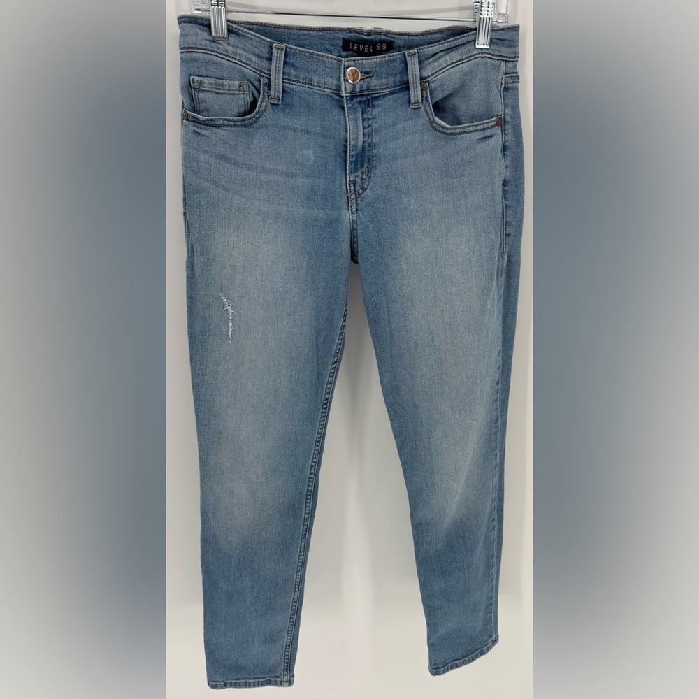Level 99 Light Wash Skinny Jeans